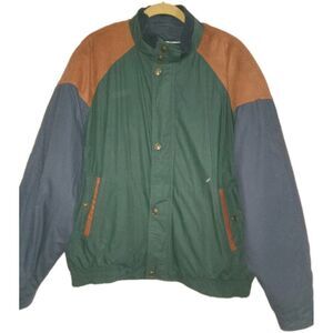 Vintage Grant Jacket Coat Men's Extra Large Leather Trim Insulated